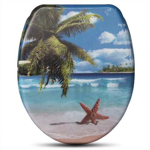 Rootz Duroplastic Toilet Seat - Soft-Close Mechanism - Antibacterial Protection - 45.5cm x 37.1cm - Oval Shape - White - Universal Fit