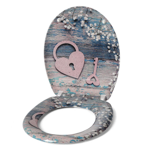 Rootz Duroplastic Toilet Seat - Soft Close Mechanism - Antibacterial - Anti-Slip Buffer - Universal O-Shaped Bowl - 45.5cm x 37.1cm