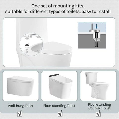 Rootz Thuroplast Toilet Seat - Soft Close - Quick Release - Antibacterial - 371x458mm - Blue for Quiet & Clean Bathroom