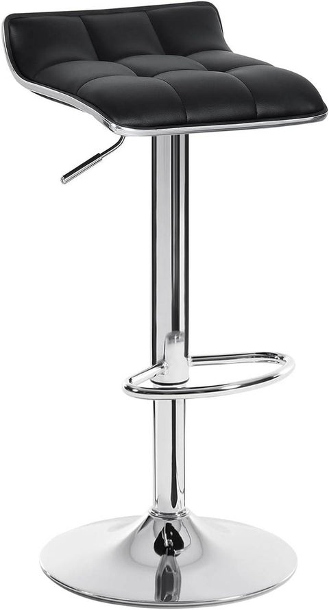 Rootz Bar Stool - Adjustable Counter Chair - Swivel Seat - Ergonomic Design - Durable Build - Stylish Look - 38cm x 40cm, Height 64cm-86cm