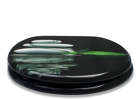 Rootz Elegance II Toilet Seat - Soft-Close Seat - Antibacterial Seat - Universal Fit - Easy Installation - MDF, Zinc Alloy, Stainless Steel - 37.8cm x 43.8cm