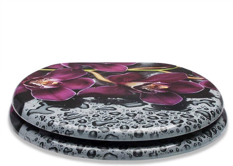 Rootz Premium Soft-Close Toilet Seat - Quiet Closing - Antibacterial Seat - Comfortable Design - Easy Installation - Universal O-Shape Fit - 37.8cm x 43.8cm