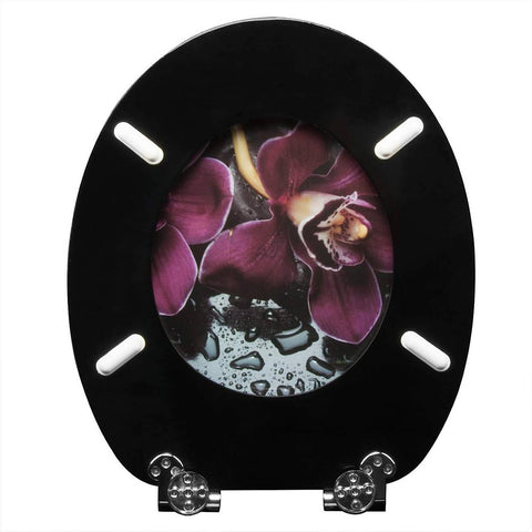 Rootz Premium Soft-Close Toilet Seat - Quiet Closing - Antibacterial Seat - Comfortable Design - Easy Installation - Universal O-Shape Fit - 37.8cm x 43.8cm