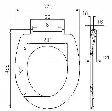 Rootz Premium Duroplast Toilet Seat - Soft-Close, Quick Release - Antibacterial, Non-Slip, Durable - 45.5cm x 37.1cm