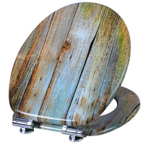 Rootz Toilet Seat with Soft-Close Mechanism - Antibacterial and Water-Repellent - Universal O-Shaped - Anti-Slip - 37.8cm x 43.8cm x 5.9cm