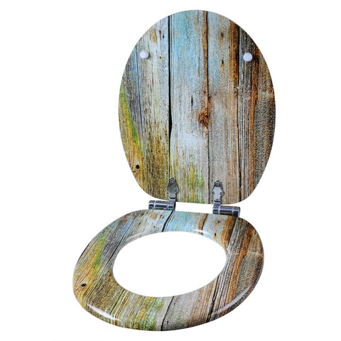 Rootz Toilet Seat with Soft-Close Mechanism - Antibacterial and Water-Repellent - Universal O-Shaped - Anti-Slip - 37.8cm x 43.8cm x 5.9cm