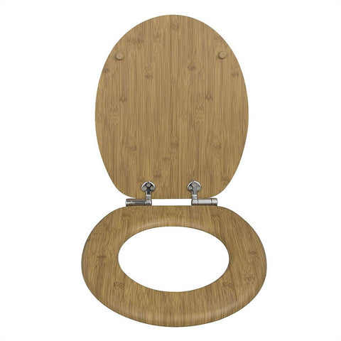 Rootz Soft Close Toilet Seat - Antibacterial - Water-Repellent - Non-Slip - Easy to Assemble - Universal O-Shaped - 37.8cm x 43.8cm