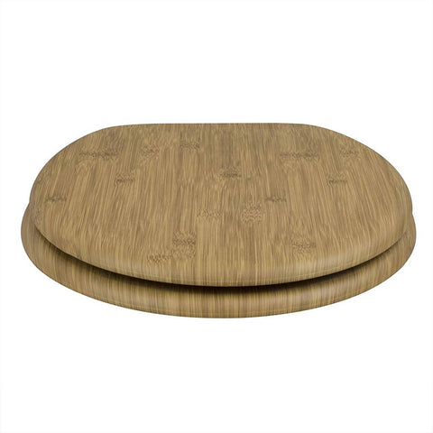 Rootz Soft Close Toilet Seat - Antibacterial - Water-Repellent - Non-Slip - Easy to Assemble - Universal O-Shaped - 37.8cm x 43.8cm