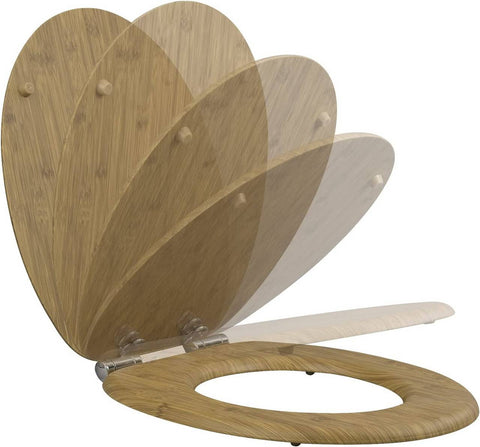 Rootz Soft Close Toilet Seat - Antibacterial - Water-Repellent - Non-Slip - Easy to Assemble - Universal O-Shaped - 37.8cm x 43.8cm