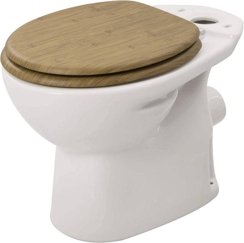 Rootz Soft Close Toilet Seat - Antibacterial - Water-Repellent - Non-Slip - Easy to Assemble - Universal O-Shaped - 37.8cm x 43.8cm