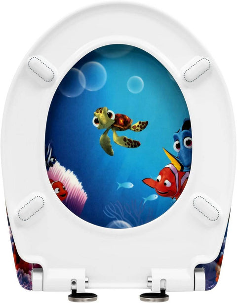 Rootz Deluxe Duroplast Toilet Seat - Soft-Close Seat - Quick Release Toilet Lid - Antibacterial - Easy Cleaning - Non-Slip - 45.5cm x 37.1cm