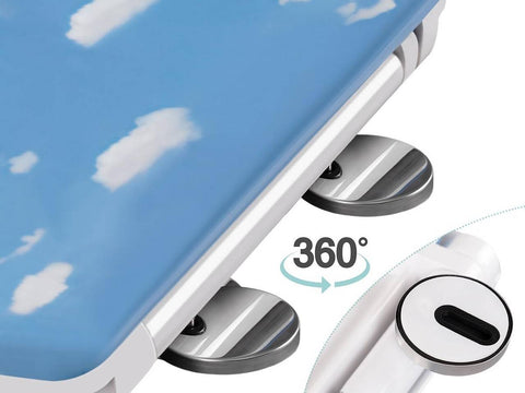 Rootz Duroplast O-Shaped Toilet Seat - Soft Close Mechanism - Wear-Resistant - Antibacterial - 37 x 47.5cm - Sea Motif - 175kg Capacity