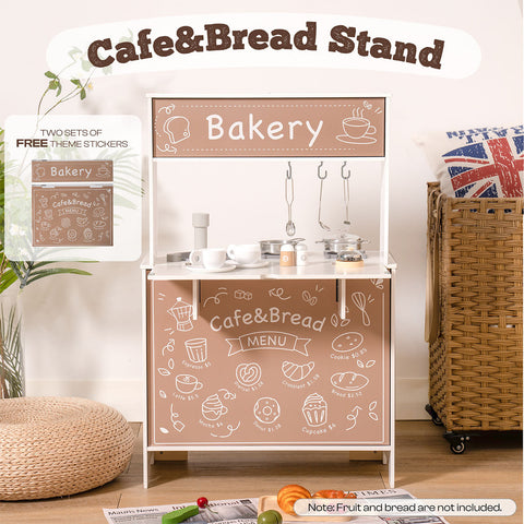 Rootz Pretend Toddlers Kitchen Toy - Play Kitchen - Kids Cooking Set - Imaginative Play - Customizable Design - Chalkboard Feature - 76 x 38 x 89 cm - Solid Wood