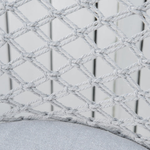 Rootz Hanging Chair - Round Garden Chair - Moon Papasan - Great Comfort - 77cm x 64cm x 78cm - Foldable Bohemian Chic