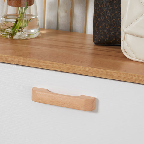 Rootz Scandinavian Shoe Cabinet - Footwear Storage - Shoe Organizer - Space-Saving Design - 70 x 23.5 x 122 cm White