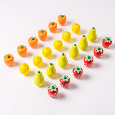 Rootz Wooden Farmers Market Stand Fruit Stall - Kids Play Grocery Store - Pretend Play Market - Enhances Social Skills - Premium Wood - 30 cm x 23 cm x 47 cm