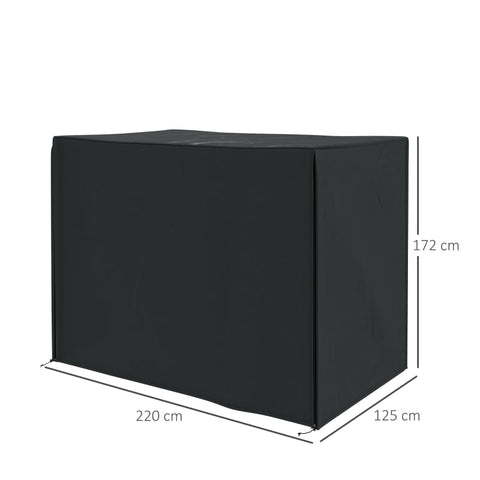 Rootz Swing Cover - Waterproof - Polyester - Uv Radiation - Long-lasting Protection - Robust Seams - Oxford Polyester - Black - 220x125x172cm