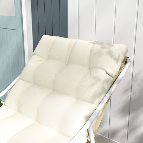 Rootz Garden Chair - Outdoor Seat - Patio Furniture - Brown - Steel Frame - 10cm Padding - Comfort Backrest - 62W x 110D x 88H cm