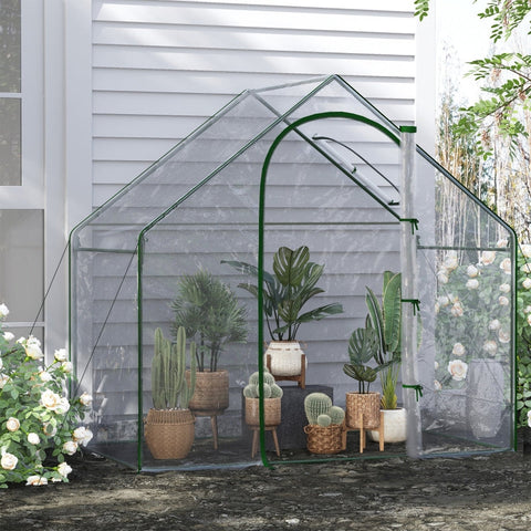 Rootz Greenhouse - Plant Shelter - Garden Nursery - Durable Steel Frame - 180cm x 100cm x 168cm
