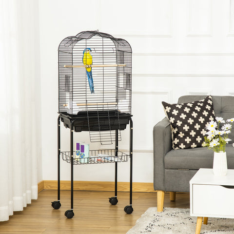 Rootz Bird Cage Explanies - Bird Aviary - Pet Enclosure - Rollable Design - 46 x 36 x 130 cm