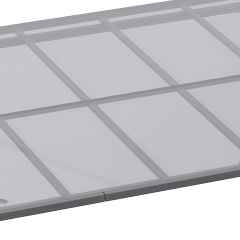 Rootz Garden Pavilion Pergola - Carport Shelter - Terrace Roof - Robust Aluminum & Polycarbonate - Sun & Rain Protection - 500 x 299 x 195/223 cm