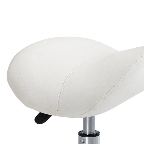 Rootz Saddle Stool - Ergonomic Stool - Height-Adjustable Chair - Promotes Upright Posture - Easy to Clean PU Leather - 52cm x 53cm x (49-61)cm