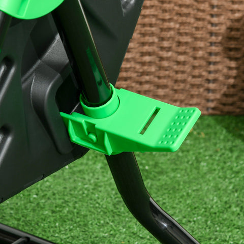 Rootz 65L Compost Container - Rotatable Composter - Thermal Compost Bin - Nutrient-Rich Compost - 60x49x77cm - Green+Black