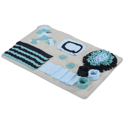 Rootz Sniffing Mat for Pets - Slow Feeder Mat - Interactive Play Toy - Polyester Fabric - Supports Better Digestion - 74cm x 50cm x 5cm