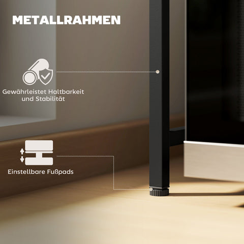 Rootz Microwave Shelf - Kitchen Organizer - Extendable Rack - Space-Saving - Metal - 39.5-64 x 32 x 47.5 cm - Black