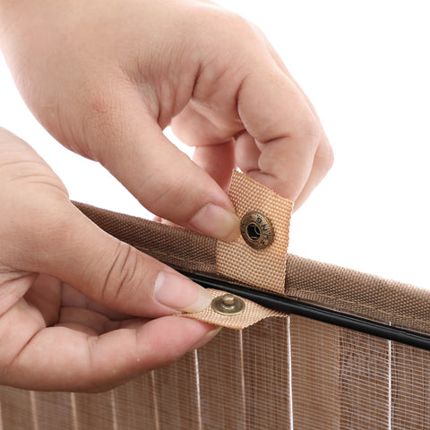 Rootz Bamboo Laundry Basket - Clothes Hamper - Laundry Hamper - Bamboo Coat - Cotton Laundry Bag - Ventilated Design - Prevents Mold - Prevents Deformation - Durable Metal Rings - Easy to Clean - Washable Bag - 40cm x 60cm x 30cm