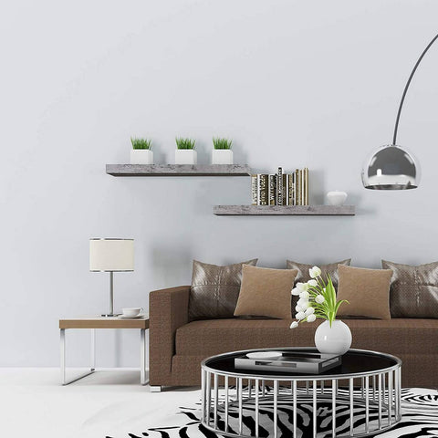 Rootz Wallboard Shelf - CD/DVD Holder - Bookshelf - Moisture Resistant - 100x22.9x3.8cm - Versatile Display Shelving for Home & Office