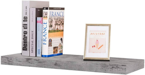 Rootz Wallboard Shelf - CD/DVD Holder - Bookshelf - Moisture Resistant - 100x22.9x3.8cm - Versatile Display Shelving for Home & Office