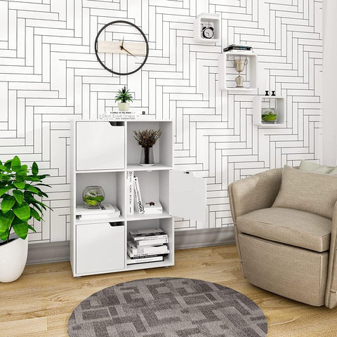 Rootz Floating Wall Shelf Set - MDF Wood - Environmental Protection - Moisture-Resistant - Easy Assembly - Versatile - 26.9cm x 26.9cm x 9.9cm