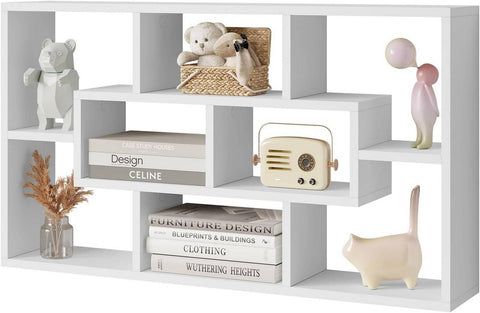 Rootz Wall Shelf - Decorative Storage Unit - Floating Shelves - High Load Capacity - 85cm x 48cm x 16cm