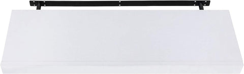 Rootz Wall Shelf - Wall Mounted Shelf - Floating Shelf - MDF Floating Shelf with Drawer - White - 40cm x 25cm x 5cm - Additional Storage