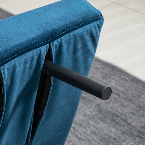 Rootz 2-Seater Velvet Sofa Bed - Convertible Couch - Sleeper Sofa - Adjustable Backrest - Enhanced Comfort - 102cm x 73cm x 81cm - Steel Frame