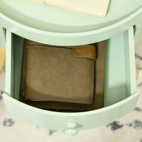 Rootz Scandinavian Round Side Table - Coffee Table - Bedside Table - Solid Wood Elegance - 38cm x 38cm x 45cm