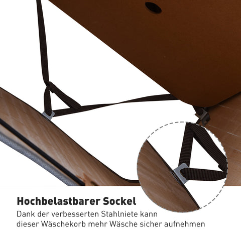 Rootz Laundry Basket - Washing Collector - Laundry Box - Water-Repellent - 70L, 40 x 30 x 60 cm, Grey