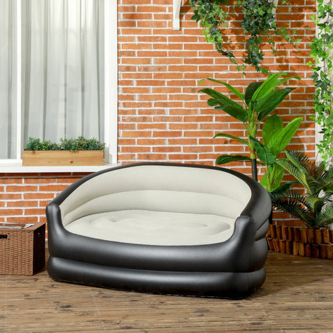 Rootz Inflatable Sofa Air Chair - Blow-Up Couch - Portable Lounge - Ultimate Comfort - Durable Plastic - Easy Storage - 138cm x 87cm x 71cm