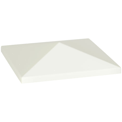 Rootz 3 x 3m Replacement Gazebo Roof - Garden Shelter Cover - Pavilion Shade - UPF30+ Protection - 298cm x 298cm - White