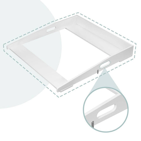 Rootz Changing Mat Attachment - Baby Changer - Diaper Changing Pad - MDF - Safe Material - 70cm x 75cm x 10cm