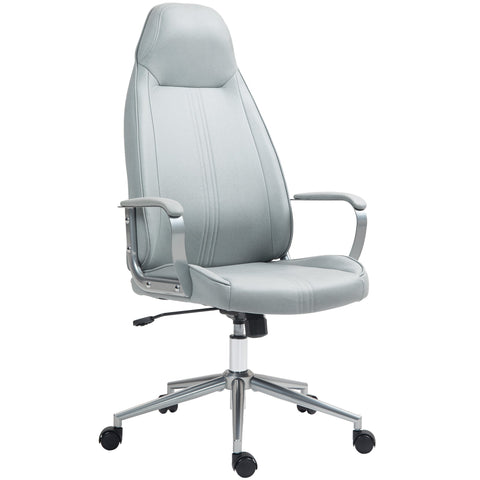 Rootz Ergonomic Office Chair - Height-Adjustable Chair - Swivel Chair - Thick Foam Cushion - 68 x 65 x 119-128.5 cm, Grey