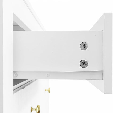 Rootz Elegant Sideboard - Chic Storage Cabinet - Luxury Drawers - Ample Storage - 79cm x 39.5cm x 80.5cm