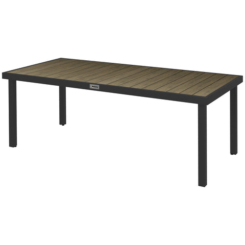 Rootz Garden Table for 8 - Outdoor Lounge Table - Patio Table - Weather-Resistant - 190 x 90 x 74 cm