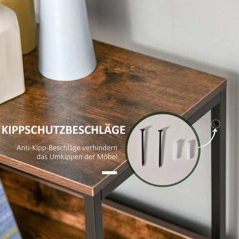 Rootz 4 Drawer Chest - Grey Drawer Unit - Linen Storage Cabinet - Robust Metal Frame - 58cm x 29cm x 103cm