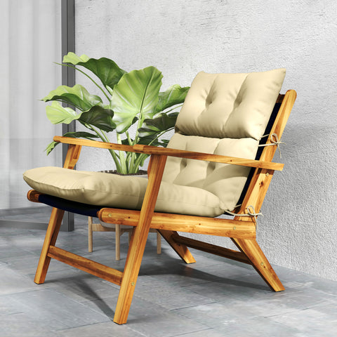 Rootz Thick Upholstered Seat Cushion - Chair Pillow - Rocking Chair Cushion - Comfort & UV Resistant - 115cm x 56cm x 10cm