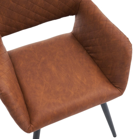 Rootz 2 Piece Makeup Chairs Set - Vanity Chairs - Faux Leather Seating - Ergonomic Comfort - 58cm x 56cm x 80cm