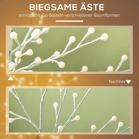 Rootz Illuminated Artificial Light Tree - LED Light Tree - Pre-lit Christmas Tree - Foldable Branches - Warm White Lights - 20cm x 20cm x 150cm