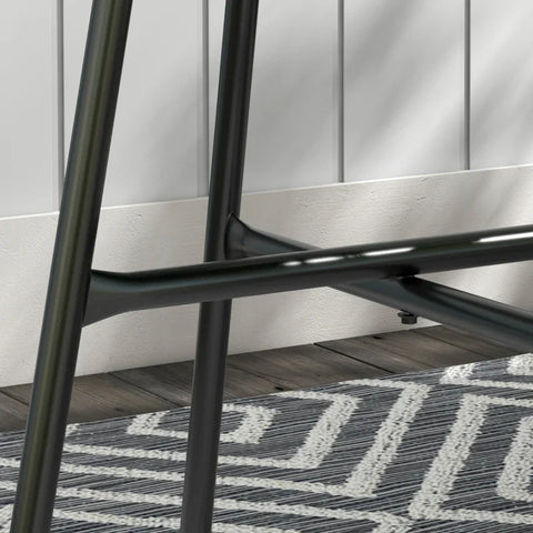 Rootz Garden Table - Boho Style - Outdoor Side Table - PE Rattan - Tempered Glass - Weather Resistant - Black - 50cm x 50cm x 50cm