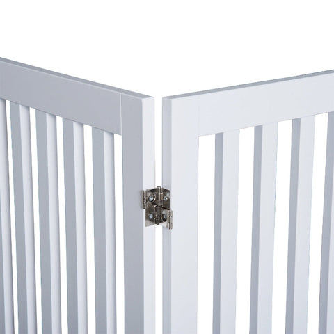 Rootz Dog Barrier - Pet Gate - Protective Grille - No Installation - Easy Setup - Flexible Configuration - Secure and Stable - 154.5cm x 1.8cm x 91.5cm - MDF